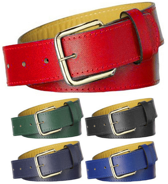 TCK Leather Professional Baseball Belts Dark Green / 30