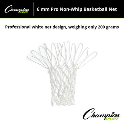 6mm Braided Nylon PRO Anti-Whip Basketball Net