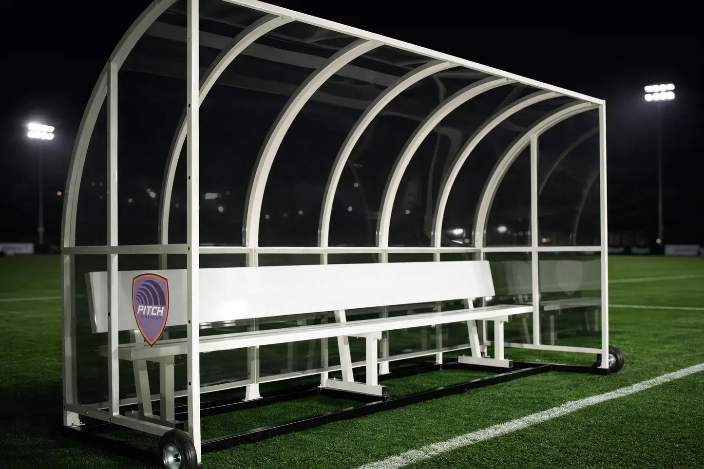 European Soccer Team Shelter With Bench