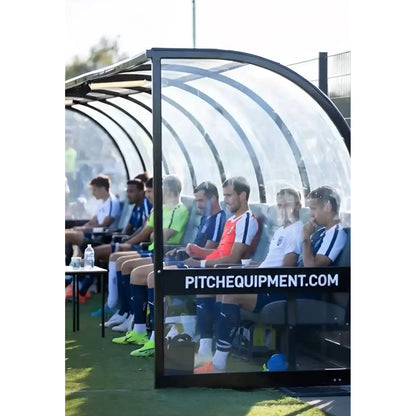 European Soccer Team Shelter With Bench