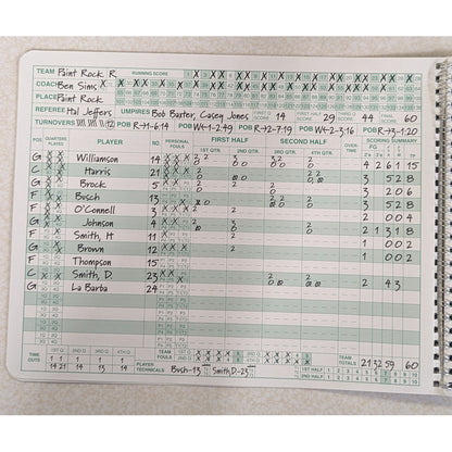 MARK V BASKETBALL SCOREBOOK - UPDATED 2024 MODEL