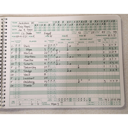 MARK V BASKETBALL SCOREBOOK - UPDATED 2024 MODEL