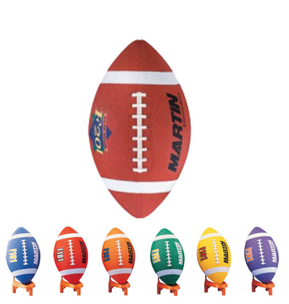 Martin Sports Intermediate Size Rubber Football Red