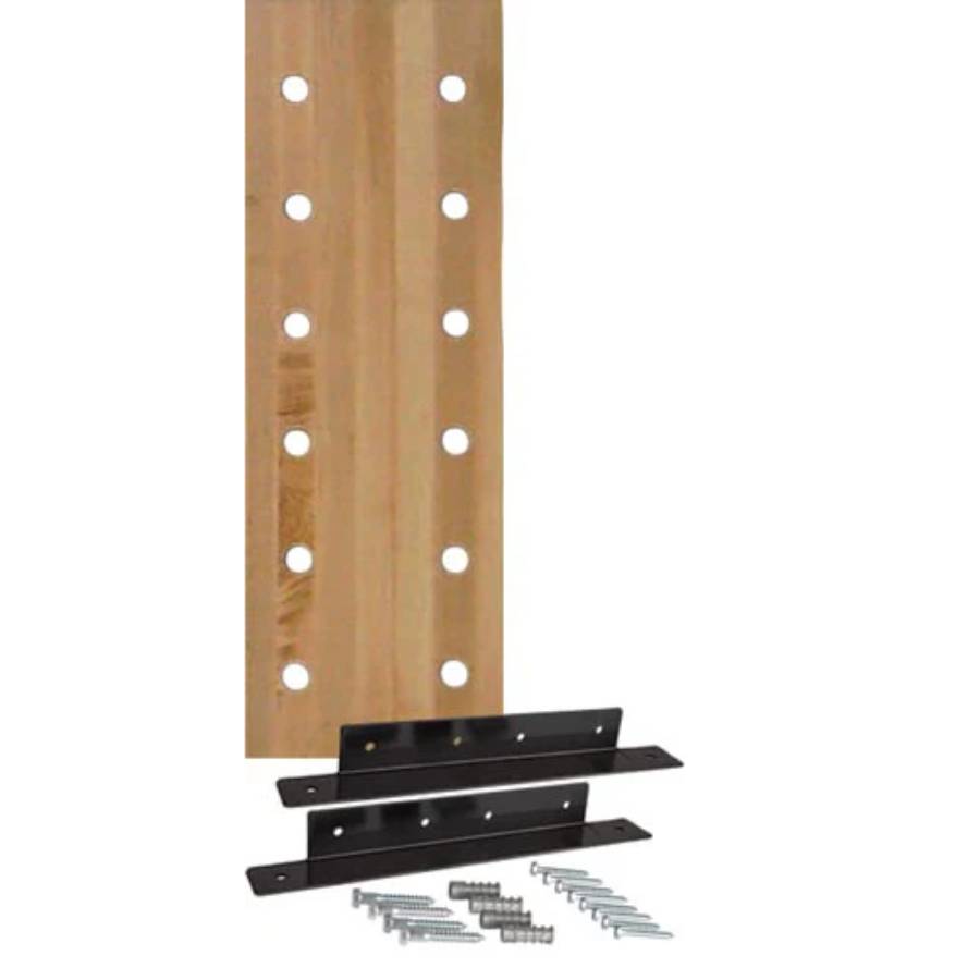 Hardwood Climbing Peg Board & Mounting Brackets - USA Made