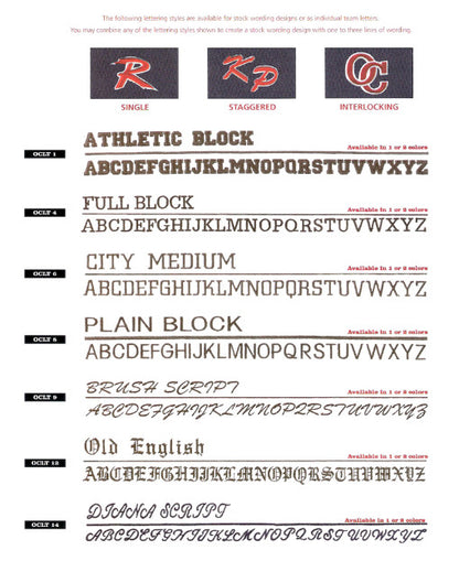 Outdoor Cap Embroidery And Logo Options 1 LETTER 1 COLOR EMBROIDERY FRONT