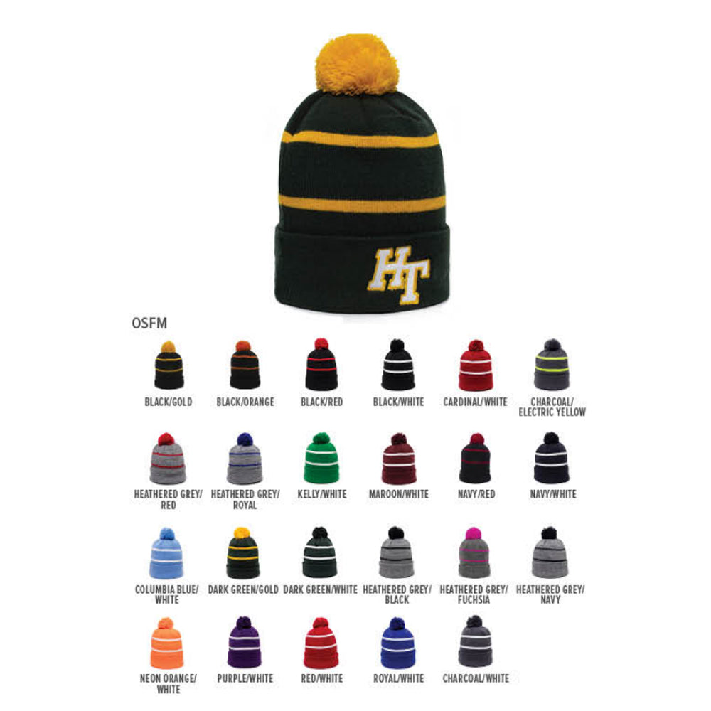 Outdoor Cap KNF-100 Cold Weather Knit Hat Black/Gold