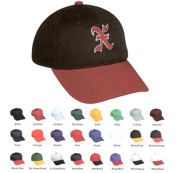 Outdoor Cap JM-123 6 Panel Jersey Mesh Cap Black