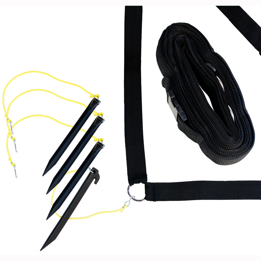 Pro Model Beach Volleyball 2" Thick Web Boundary Marker Set