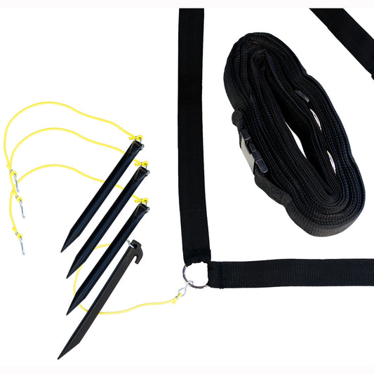 Pro Model Beach Volleyball 2" Thick Web Boundary Marker Set