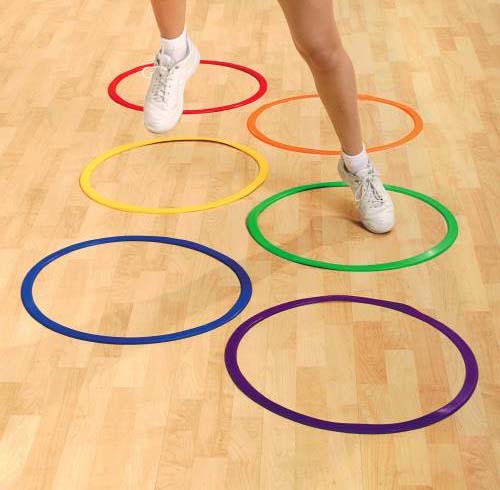 22" Poly Rings (Set Of 12) Blue