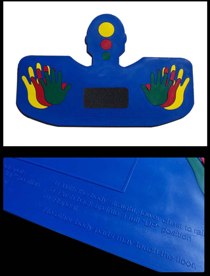 Poly Push Up Training Mat Each - Improve Form & Safety