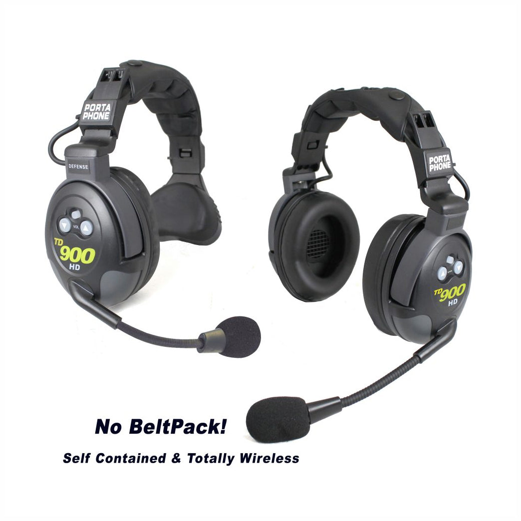 Porta Phone TD 902HDS (1 Dual Ear, 1 Single Ear) 2 Coach Single Channel Full Duplex System