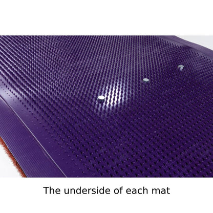 Portolite PROSP1036 Paisley's Pro Spiked Softball Game Pitching Mat W/ Lane Stripes - 11'L x 4'W Green Turf