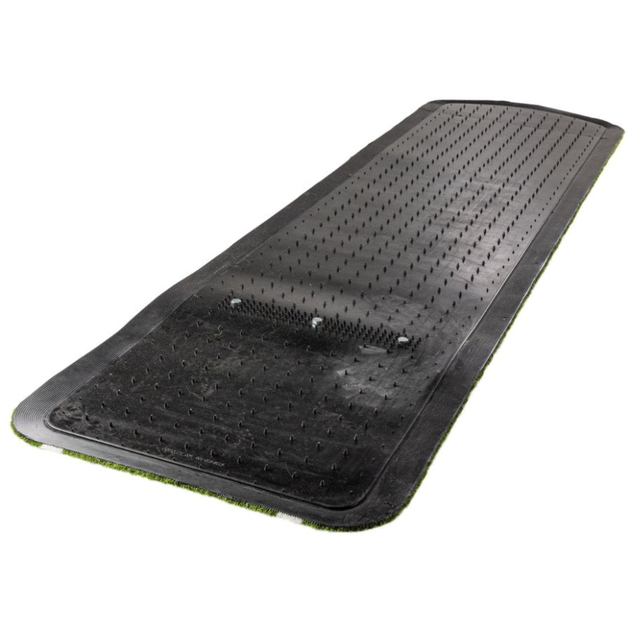 Portolite SPP1136 Paisley's Signature Spiked Softball Practice Pitching Mat W/ Lane Stripes - 11'L x 3'W Green Turf