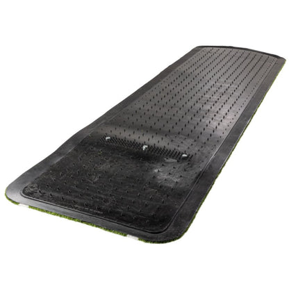 Portolite SPP1136 Paisley's Signature Spiked Softball Practice Pitching Mat W/ Lane Stripes - 11'L x 3'W Green Turf