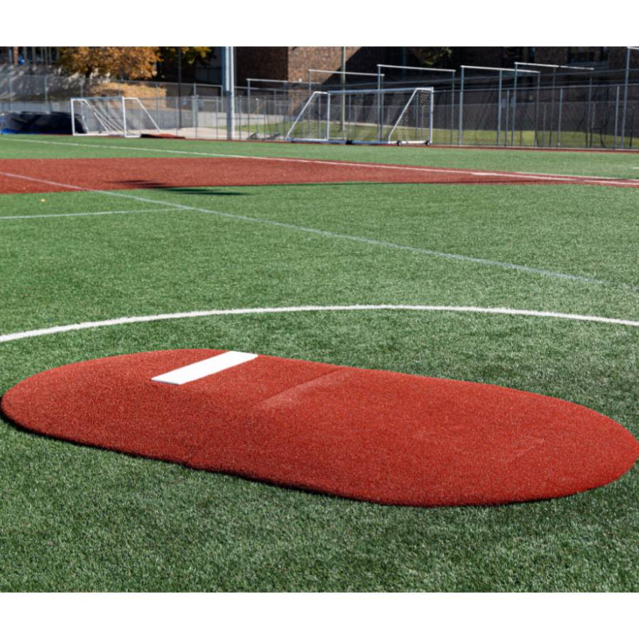 Portolite TPM6107 Youth 6" Two-Piece Baseball Game Pitching Mound - 6"H x 8'11"L x 5'W