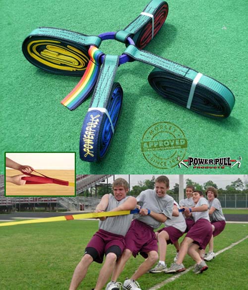 Powerpull 4-Way Tug Of War Rope -10 to 40 Players
