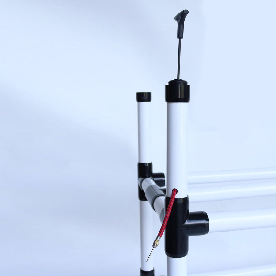 Power Dribble Ball Cart With Ball Pump Built In 10 Ball Cart w/ Pump