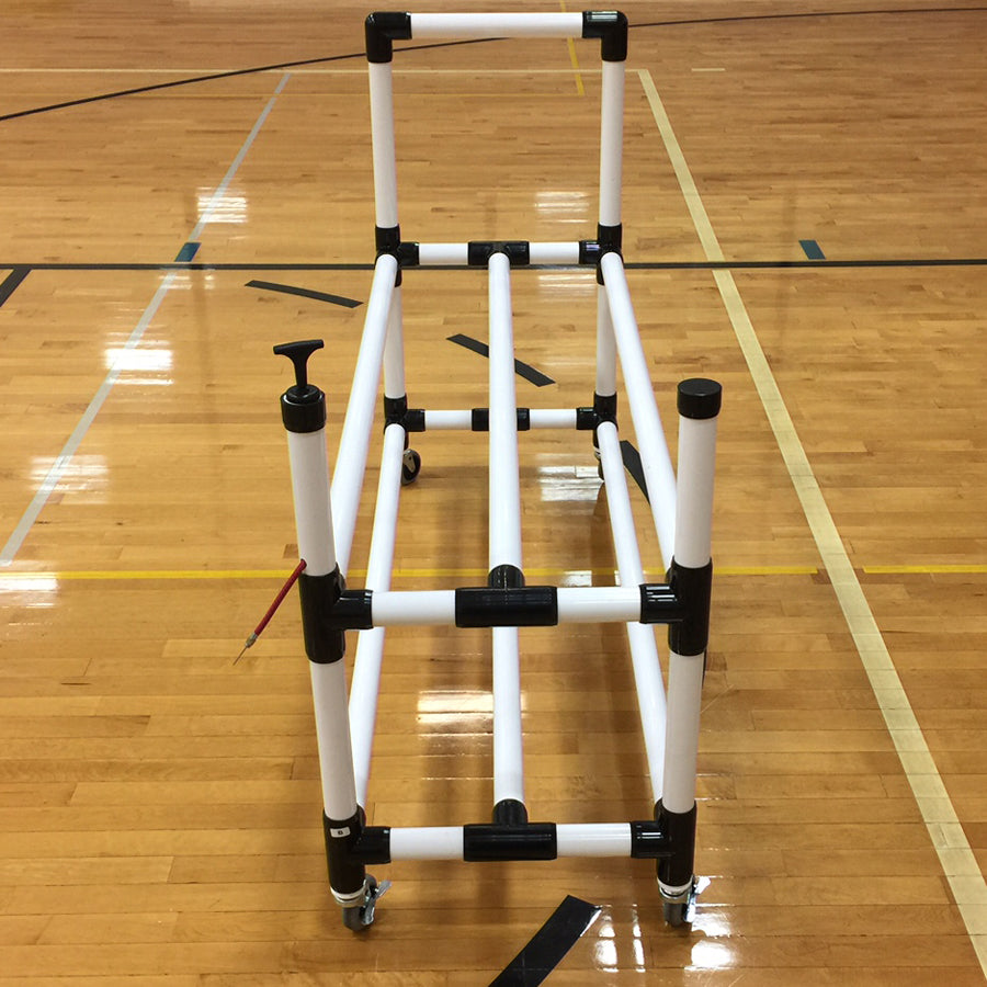 Power Dribble Ball Cart With Ball Pump Built In 10 Ball Cart w/ Pump