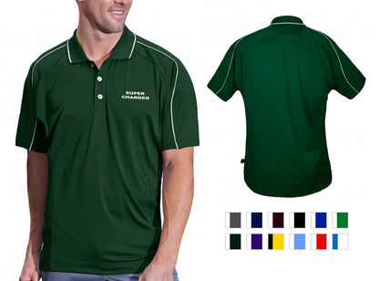 Pro Celebrity Super Charger Men's Polo Shirt Scarlet/white / Small