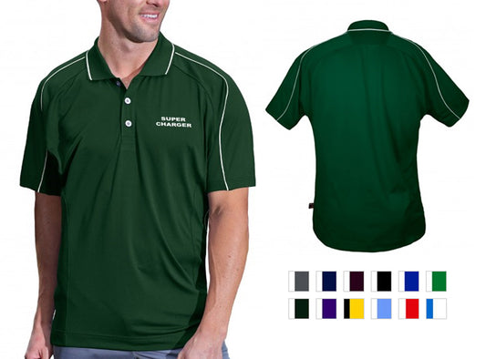 Pro Celebrity Super Charger Men's Polo Shirt Scarlet/white / Small