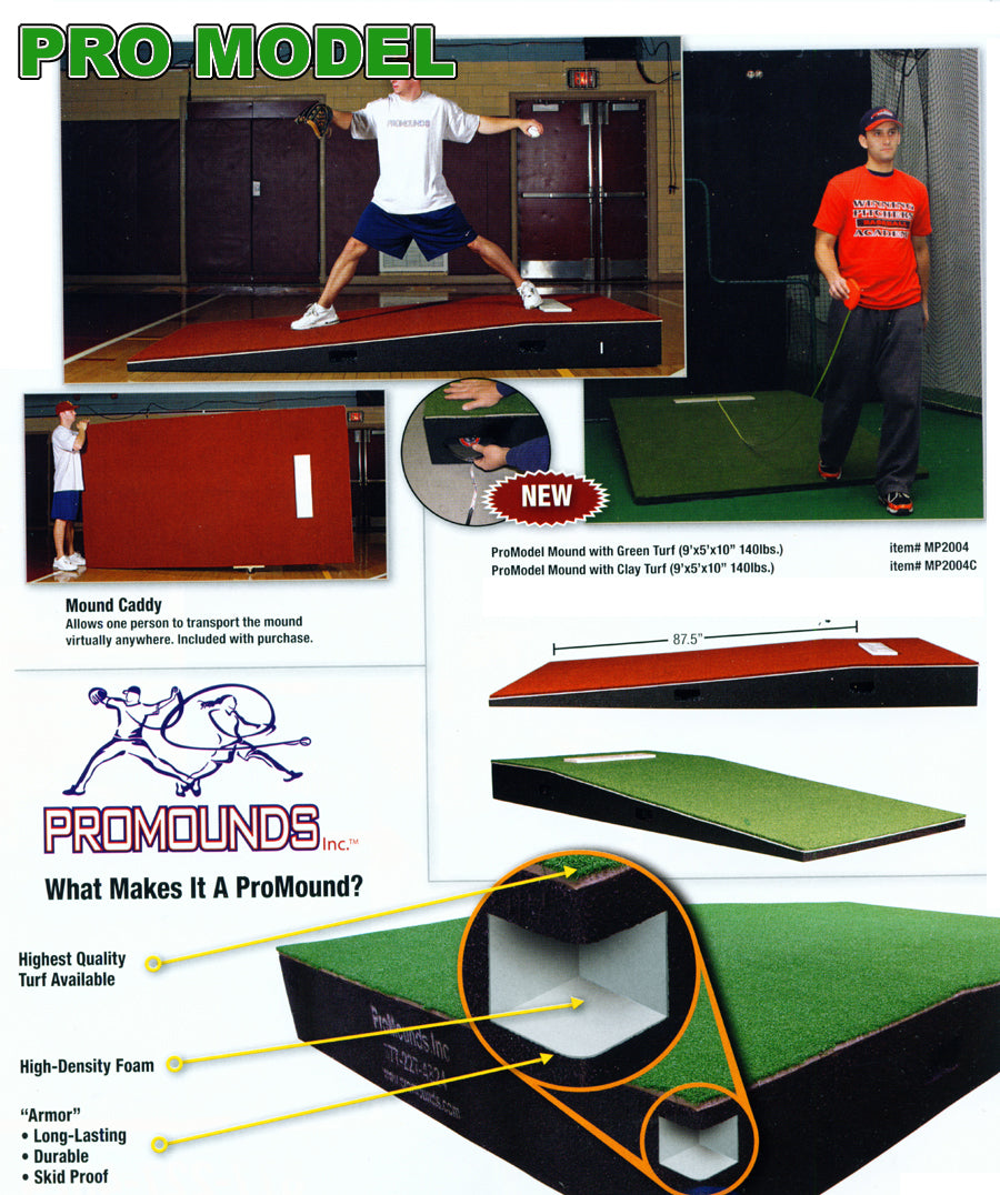Promounds Pro Model Practice Mound 9' X 5' X 10' 140 Lbs Green