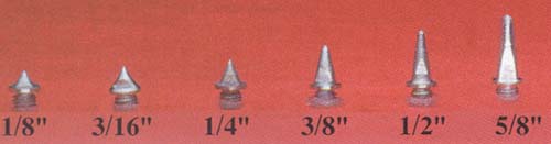 Pyramid Track Spikes  Bag Of 100 1/8" LENGTH