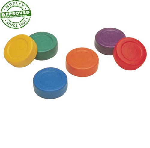 Rainbow Hockey Pucks Set Of 6