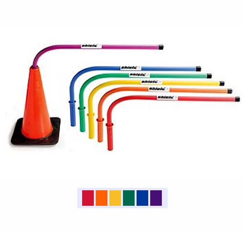 Shield Rainbow Over-N-Under Hurdles Set Of 6 Red