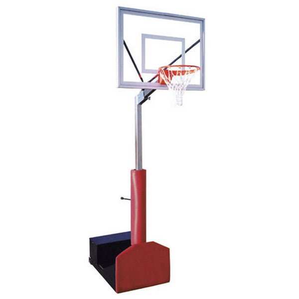 Rampage II Portable Basketball System 36" X 48" Backboard Royal Blue