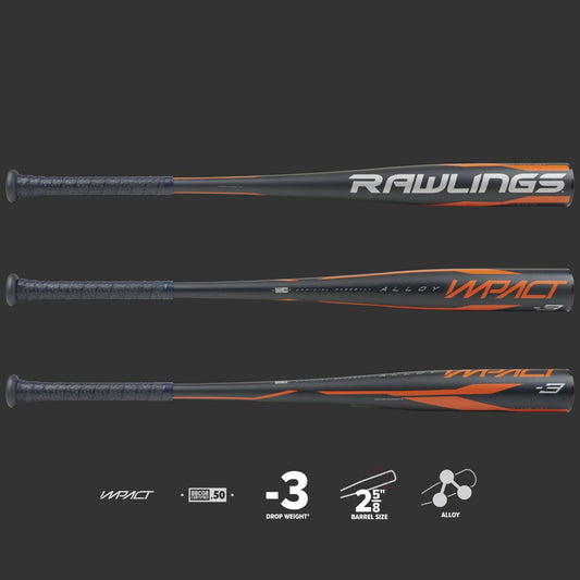 Rawlings 2020 BBZ13 Impact NFHS/NCAA Impact Alloy Baseball Bat -3 31" 28 Oz.