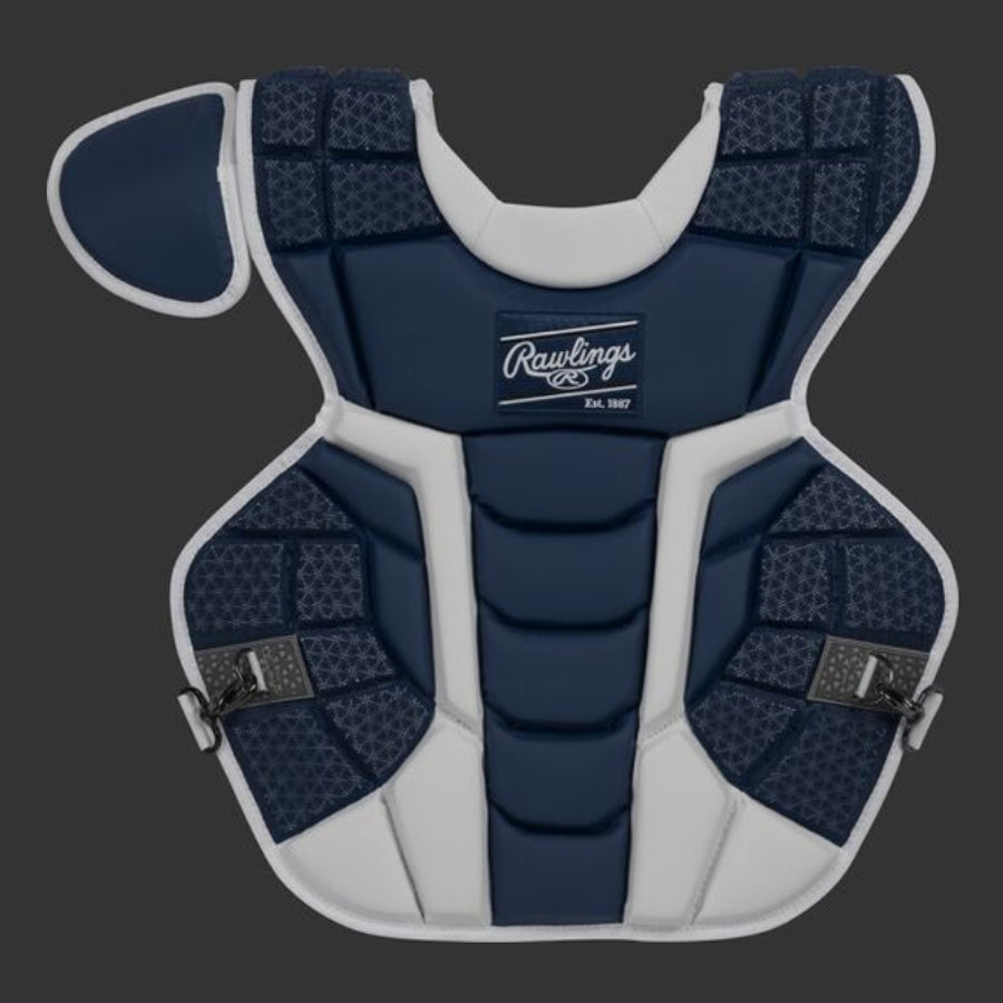 Rawlings CPMCN Adult Mach Series Baseball Chest Protector Meets NOCSAE Standard Navy