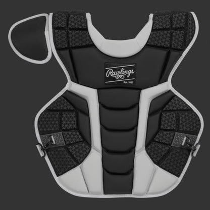 Rawlings CPMCNI Intermediate Mach Series Baseball Chest Protector Meets NOCSAE Standard Black