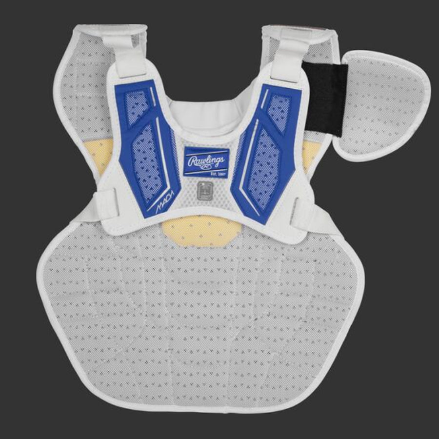 Rawlings CPMCNI Intermediate Mach Series Baseball Chest Protector Meets NOCSAE Standard Royal
