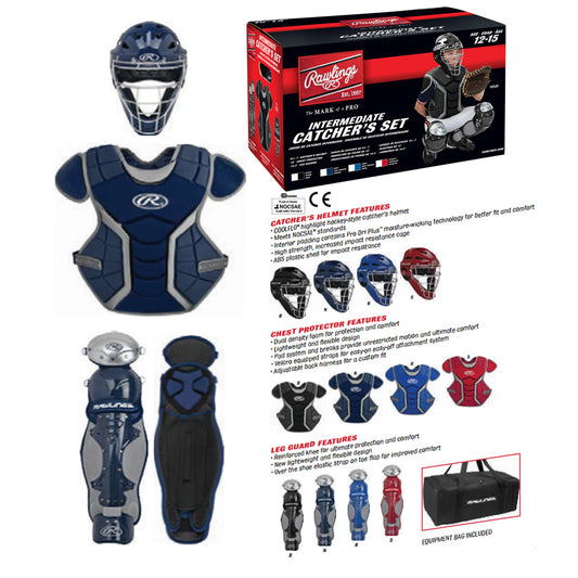 Rawlings Renegade Series Catcher's Set Ages 12 - 15 Black