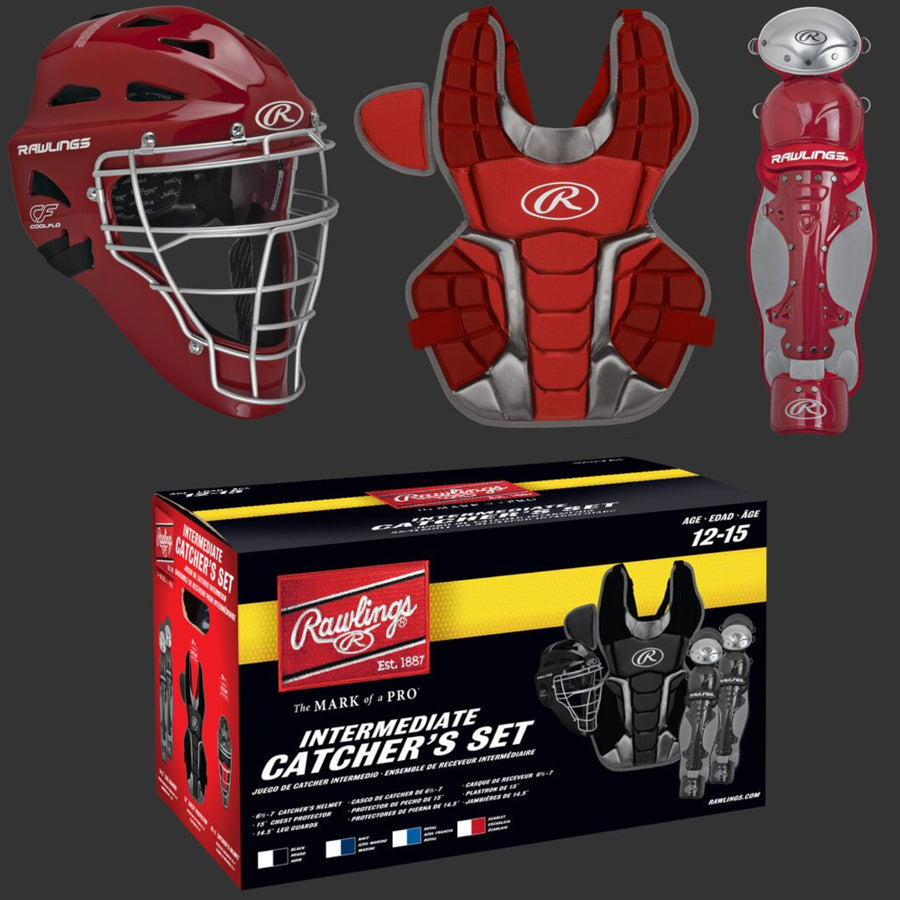 Rawlings Renegade Series Catcher's Set Ages 12 - 15 Black