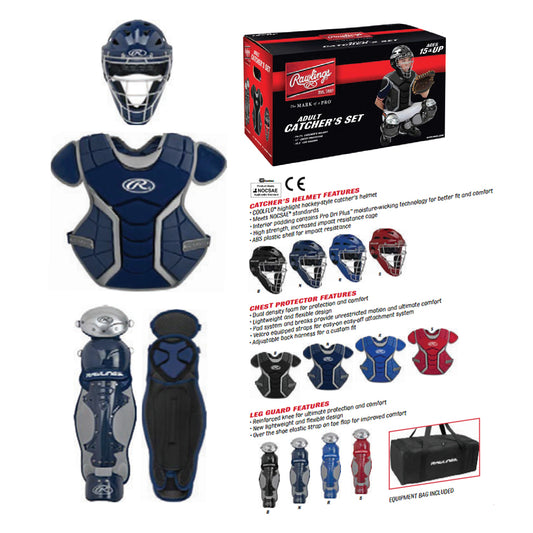 Rawlings Renegade Series Catcher's Set Ages 15+ Black