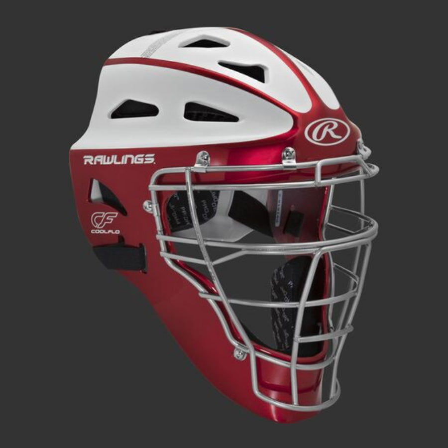 Rawlings SBCHVELY Velo Hockey Style Softball Catchers Helmet Youth Black
