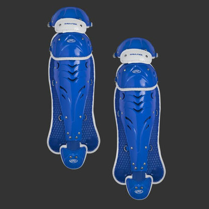 Rawlings SBLGVEL Velo Triple Knee Catchers Leg Guards Adult Black