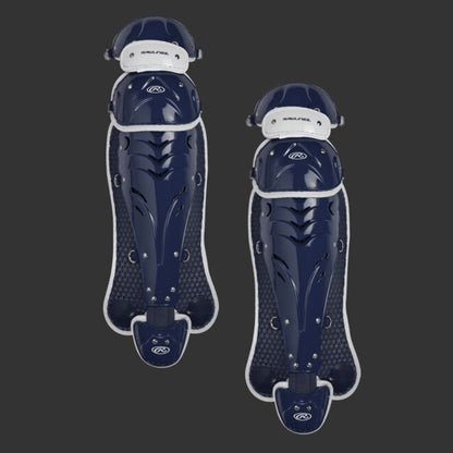 Rawlings SBLGVELY Velo Triple Knee Catchers Leg Guards Youth Black