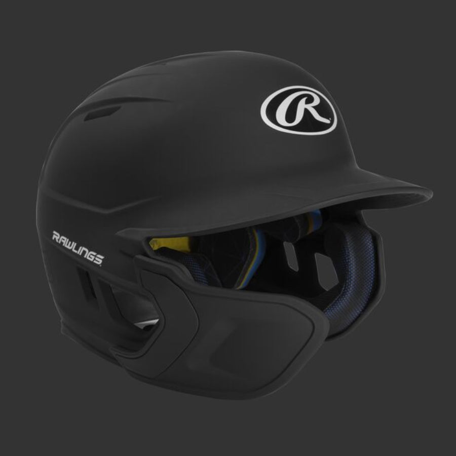 Rawlings MACH Helmet One-Tone Matte With Extended Fap Black / Senior 6 7/8" - 7 5/8"