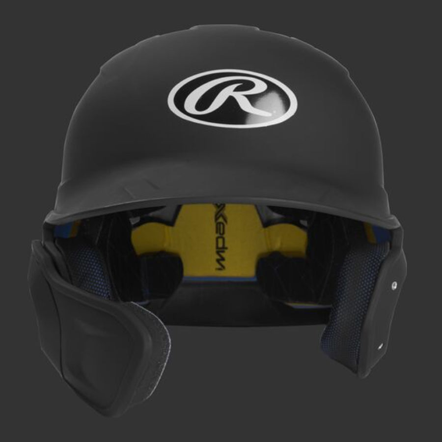 Rawlings MACH Helmet One-Tone Matte With Extended Fap Black / Senior 6 7/8" - 7 5/8"