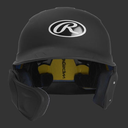 Rawlings MACH Helmet One-Tone Matte With Extended Fap Black / Senior 6 7/8" - 7 5/8"
