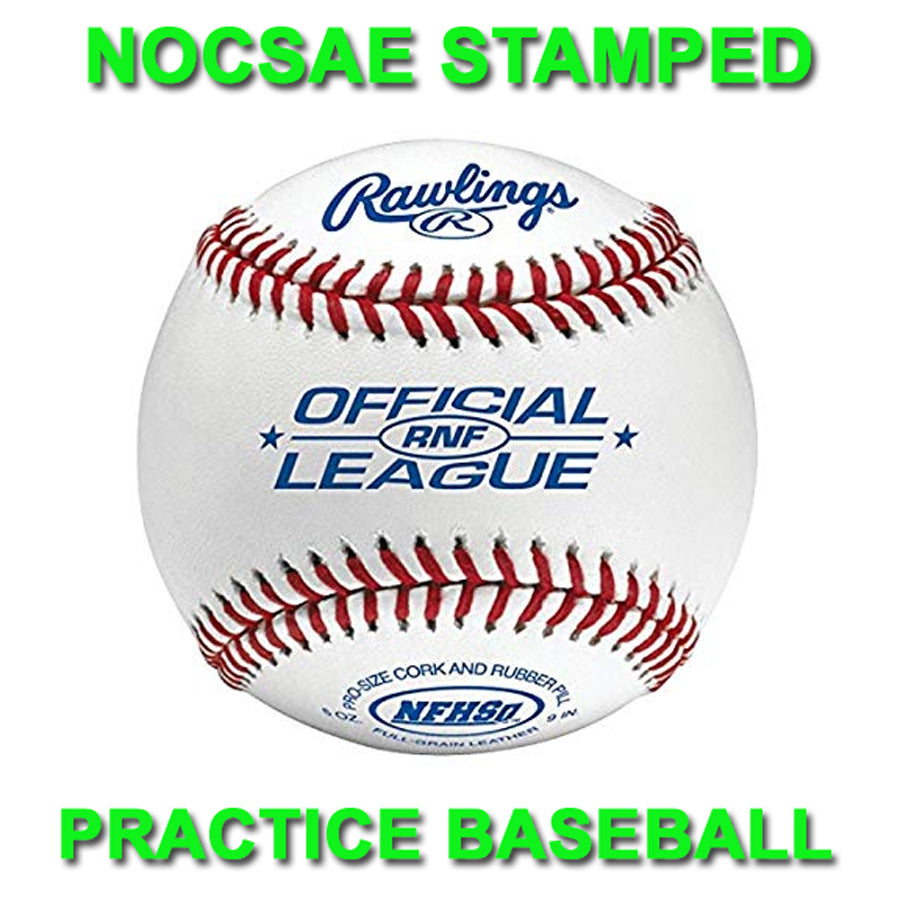 NOCSAE STAMPED Rawlings RNF High School Practice Baseballs (Dozen)