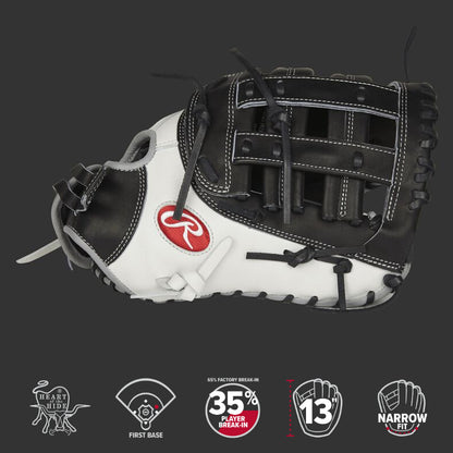 Rawlings PROFM19SB-17BW Heart Of The Hide Softball Mitt Reg Model