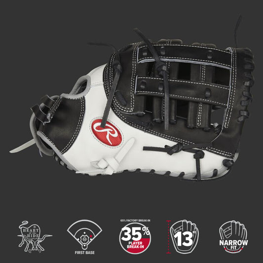 Rawlings PROFM19SB-17BW Heart Of The Hide Softball Mitt Reg Model