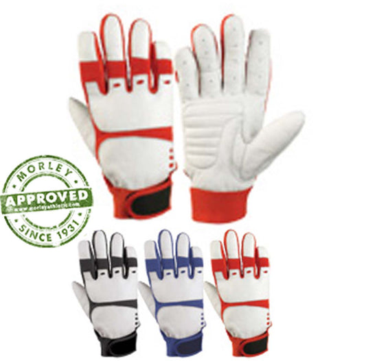 Ribbed Batting Gloves Sold By Pair Black / Youth Small