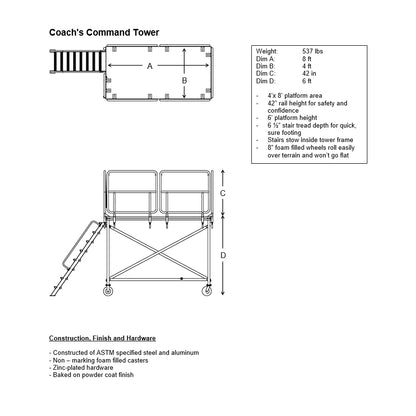 Coaching Command Tower - Assembles With Out Tools