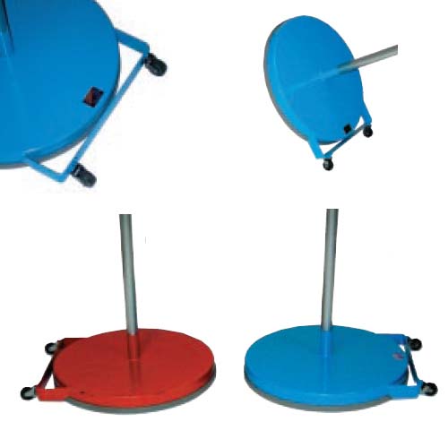 Rollaway Game Standards With Wheels & Rubber Rim Color Blue Standards / Typically Ships in 3-4 Weeks After S/H Approval