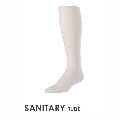 TCK White Sanitary Tube Socks 68% Cotton, 32% Nylon Dozen Pack Small